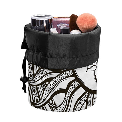 Bohemian Celestial Sun And Moon Print Drawstring Makeup Bag