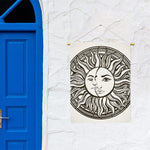 Bohemian Celestial Sun And Moon Print Garden Flag