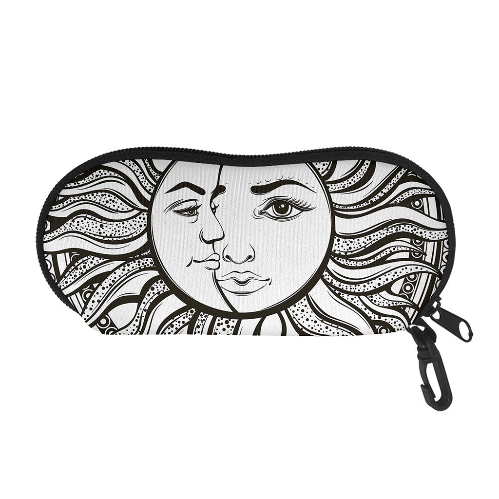 Bohemian Celestial Sun And Moon Print Glasses Case