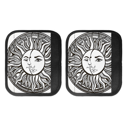 Bohemian Celestial Sun And Moon Print Handle Covers