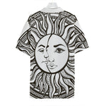Bohemian Celestial Sun And Moon Print Hawaiian Shirt