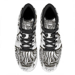 Bohemian Celestial Sun And Moon Print High Top Leather Sneakers