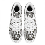 Bohemian Celestial Sun And Moon Print High Top Leather Sneakers