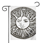 Bohemian Celestial Sun And Moon Print House Flag