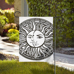 Bohemian Celestial Sun And Moon Print House Flag