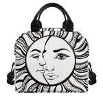 Bohemian Celestial Sun And Moon Print Insulated Lunch Bag