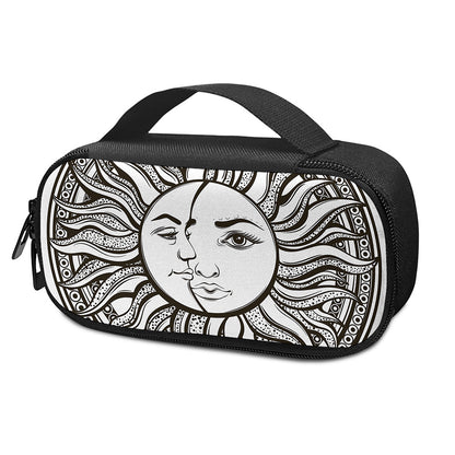 Bohemian Celestial Sun And Moon Print Insulin Cooler Travel Case