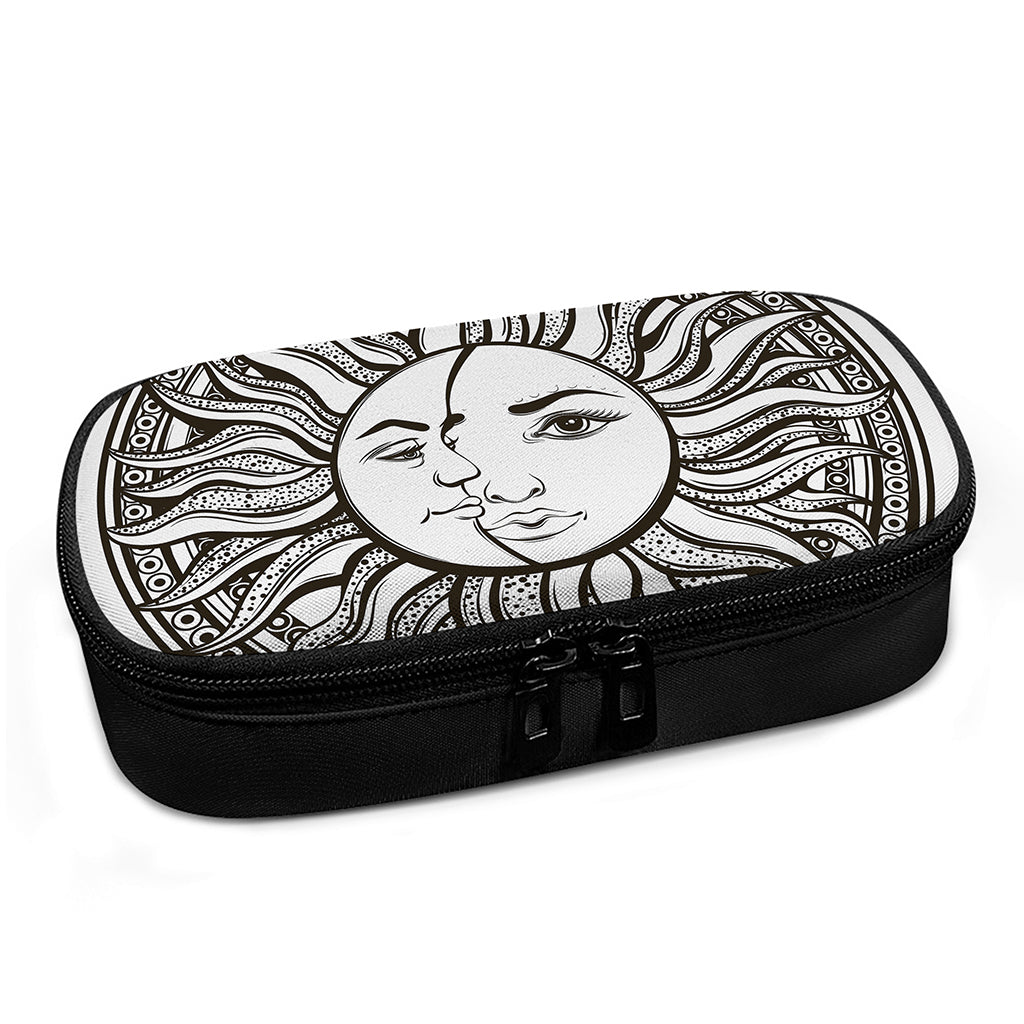 Bohemian Celestial Sun And Moon Print Insulin Cooler Travel Case