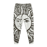 Bohemian Celestial Sun And Moon Print Jogger Pants