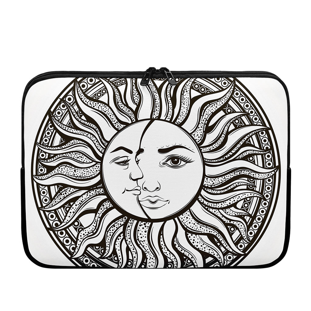 Bohemian Celestial Sun And Moon Print Laptop Sleeve