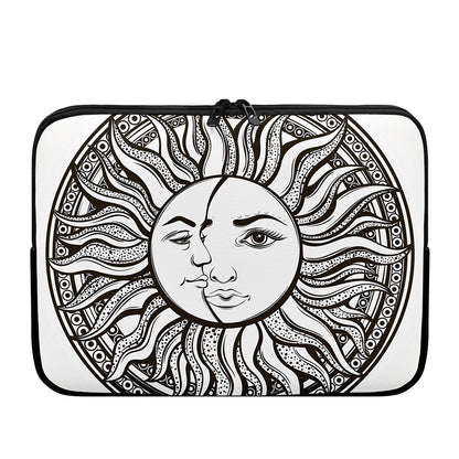 Bohemian Celestial Sun And Moon Print Laptop Sleeve