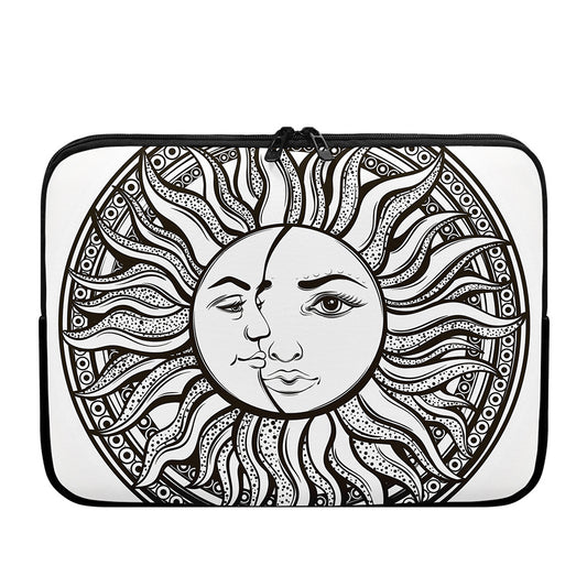 Bohemian Celestial Sun And Moon Print Laptop Sleeve