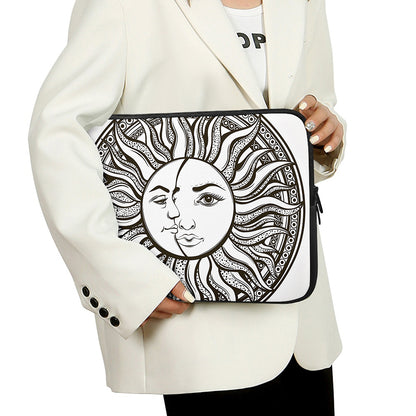 Bohemian Celestial Sun And Moon Print Laptop Sleeve