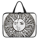 Bohemian Celestial Sun And Moon Print Laptop Sleeve With Handle