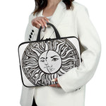 Bohemian Celestial Sun And Moon Print Laptop Sleeve With Handle