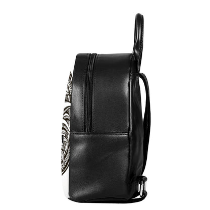 Bohemian Celestial Sun And Moon Print Leather Backpack