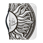 Bohemian Celestial Sun And Moon Print Leather Bible Cover