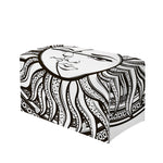 Bohemian Celestial Sun And Moon Print Leather Tissue Box Cover