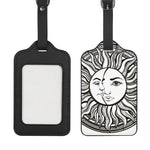 Bohemian Celestial Sun And Moon Print Luggage Tag
