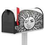 Bohemian Celestial Sun And Moon Print Mailbox Cover