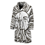 Bohemian Celestial Sun And Moon Print Men's Bathrobe