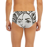 Bohemian Celestial Sun And Moon Print Men's Briefs