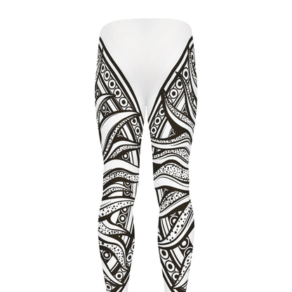 Bohemian Celestial Sun And Moon Print Men's leggings