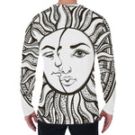 Bohemian Celestial Sun And Moon Print Men's Long Sleeve T-Shirt