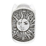 Bohemian Celestial Sun And Moon Print Mesh Laundry Hamper