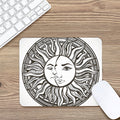 Bohemian Celestial Sun And Moon Print Mouse Pad
