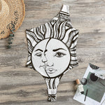 Bohemian Celestial Sun And Moon Print One Shoulder Bodysuit