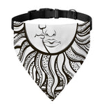 Bohemian Celestial Sun And Moon Print Over The Collar Dog Bandana