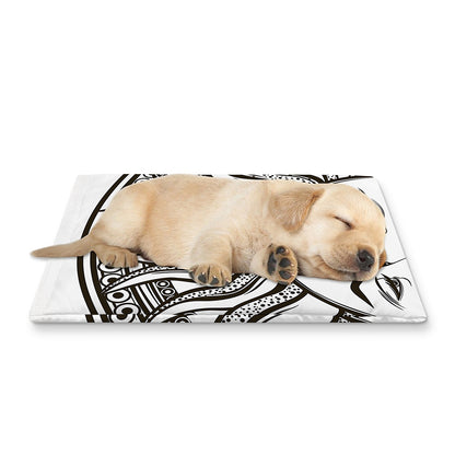 Bohemian Celestial Sun And Moon Print Pet Cooling Mat Cover