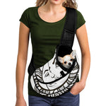 Bohemian Celestial Sun And Moon Print Pet Sling Carrier