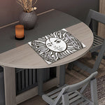 Bohemian Celestial Sun And Moon Print Placemat