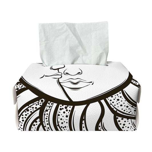 Bohemian Celestial Sun And Moon Print Rectangle Tissue Box Cover