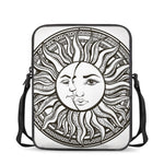 Bohemian Celestial Sun And Moon Print Rectangular Crossbody Bag