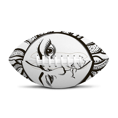 Bohemian Celestial Sun And Moon Print Rugby Ball