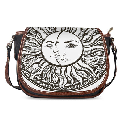 Bohemian Celestial Sun And Moon Print Saddle Bag