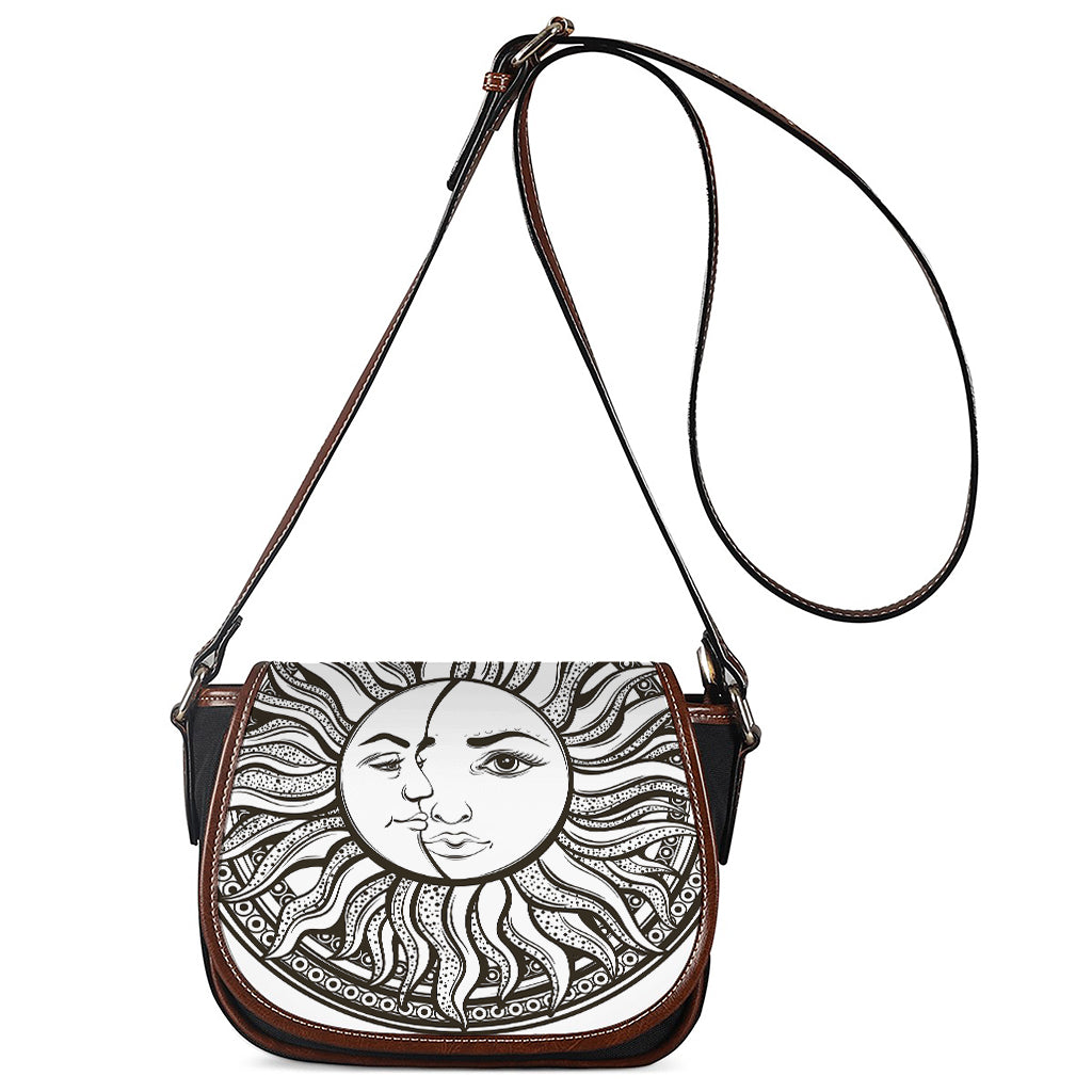 Bohemian Celestial Sun And Moon Print Saddle Bag