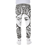 Bohemian Celestial Sun And Moon Print Scuba Joggers