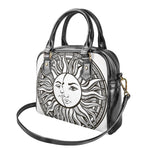Bohemian Celestial Sun And Moon Print Shoulder Handbag
