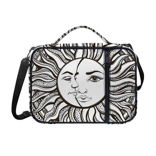 Bohemian Celestial Sun And Moon Print Shoulder Strap Bible Bag
