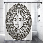 Bohemian Celestial Sun And Moon Print Shower Curtain
