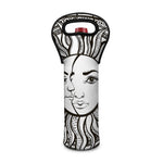 Bohemian Celestial Sun And Moon Print Single Neoprene Wine Tote