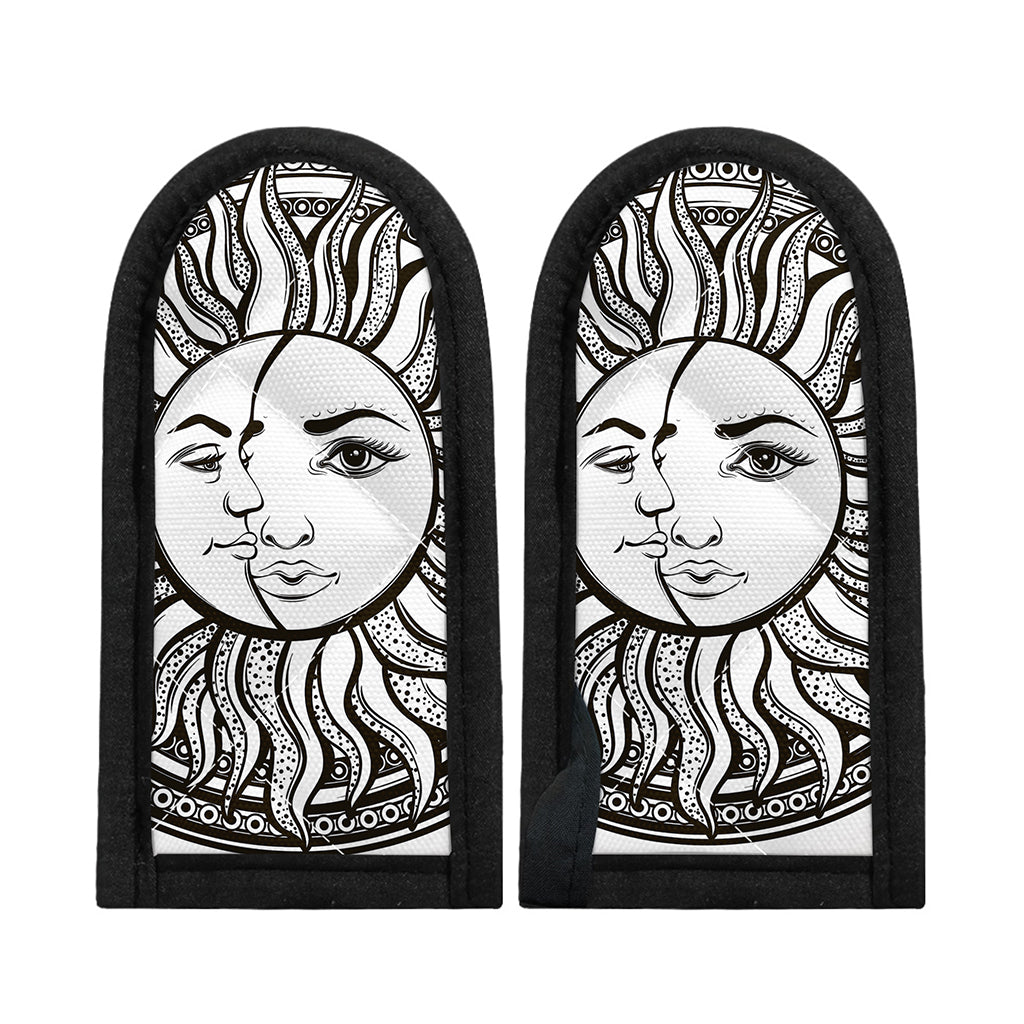 Bohemian Celestial Sun And Moon Print Skillet Handle Cover
