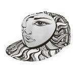 Bohemian Celestial Sun And Moon Print Snapback Cap