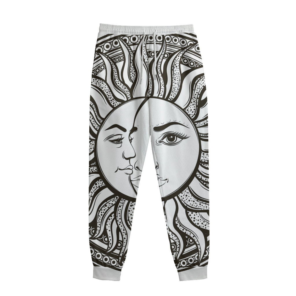 Bohemian Celestial Sun And Moon Print Sweatpants