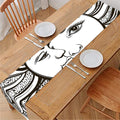 Bohemian Celestial Sun And Moon Print Table Runner