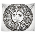 Bohemian Celestial Sun And Moon Print Tapestry